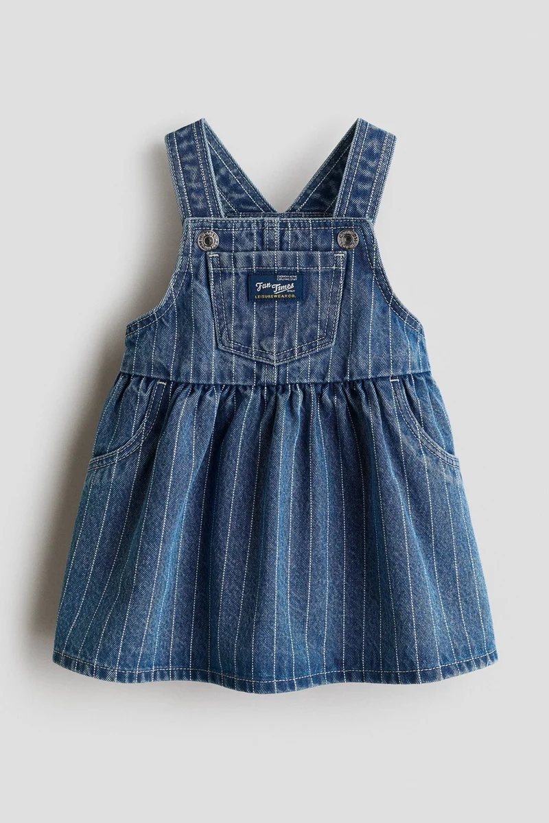 H&M Denim dungaree dress
