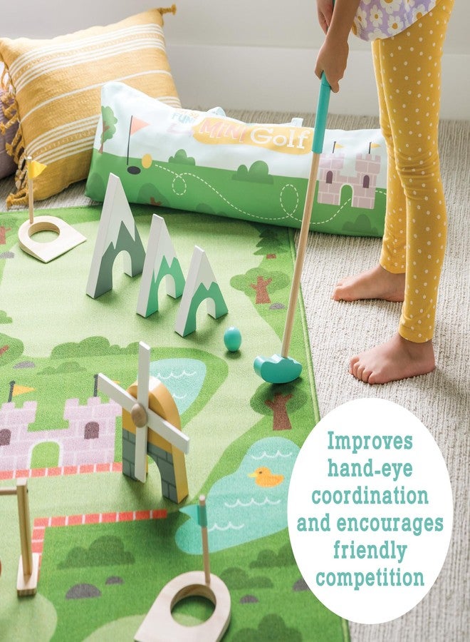 MindWare Oh So Fun! Mini Golf Set - Indoor & Outdoor Kids Golf Set with 7 Obstacles for Ever-Changing Golf for Kids Experience - Enhances Hand-Eye Coordination and Critical Thinking - Ages 3 and Up - Image 4