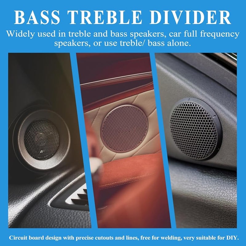 Artibetter 2 Way Speaker Crossover Filter 500W 4 Ohm Car Audio Frequency Divider - Image 3