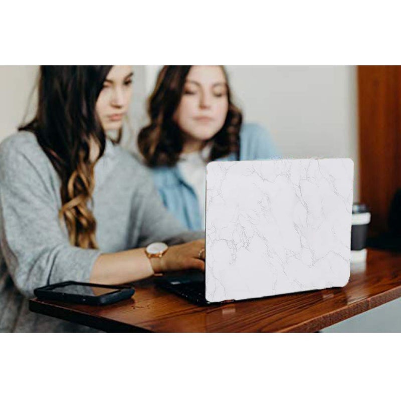 WALLTON - Vinyl Skin Case Vinyl Laptop Skin Case Sticker Reusable Protector Cover Case for 11.6" -15.6" Inch Acer Leonovo Asus Toshiba Hp Samsung Dell (12.2x8.0 Inch) - White Grey Marble - Image 3