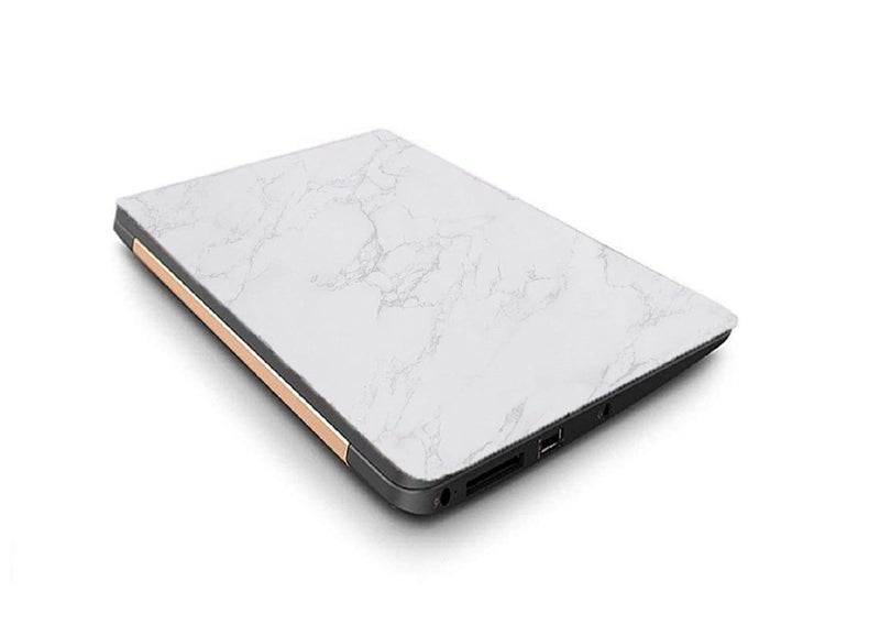 WALLTON - Vinyl Skin Case Vinyl Laptop Skin Case Sticker Reusable Protector Cover Case for 11.6" -15.6" Inch Acer Leonovo Asus Toshiba Hp Samsung Dell (12.2x8.0 Inch) - White Grey Marble - Image 2