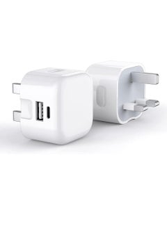 ELTRAZONE Galaxy A04 / A04s / A04 Core USB C Charger Plug 20W Dual Port USB C Fast Charger PD&QC 3.0 USB C Charging Plug Power Delivery Wall Adapter For Samsung Galaxy A04 / A04S / A04 Core (WHITE)  - Image 3