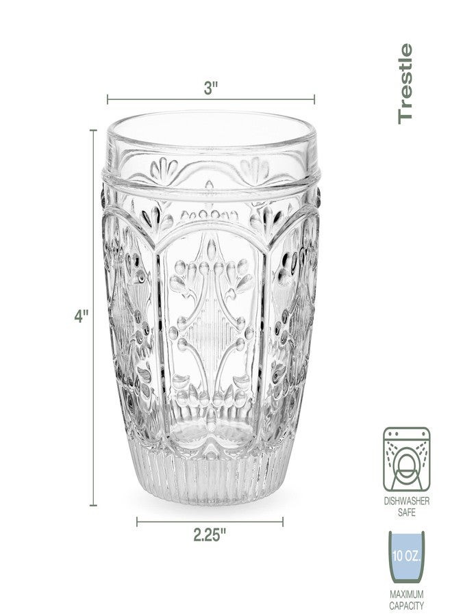Fitz & Floyd Fitz and Floyd Trestle Rocks Double Old Fashioned, Set of 4, Clear - Image 3