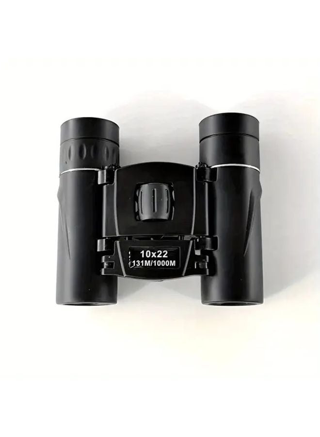 منظار أسود 10x عالي الدقة بعدسة 22 ملم - تلسكوب محمول لمراقبة الطيور والصيد - Image 1