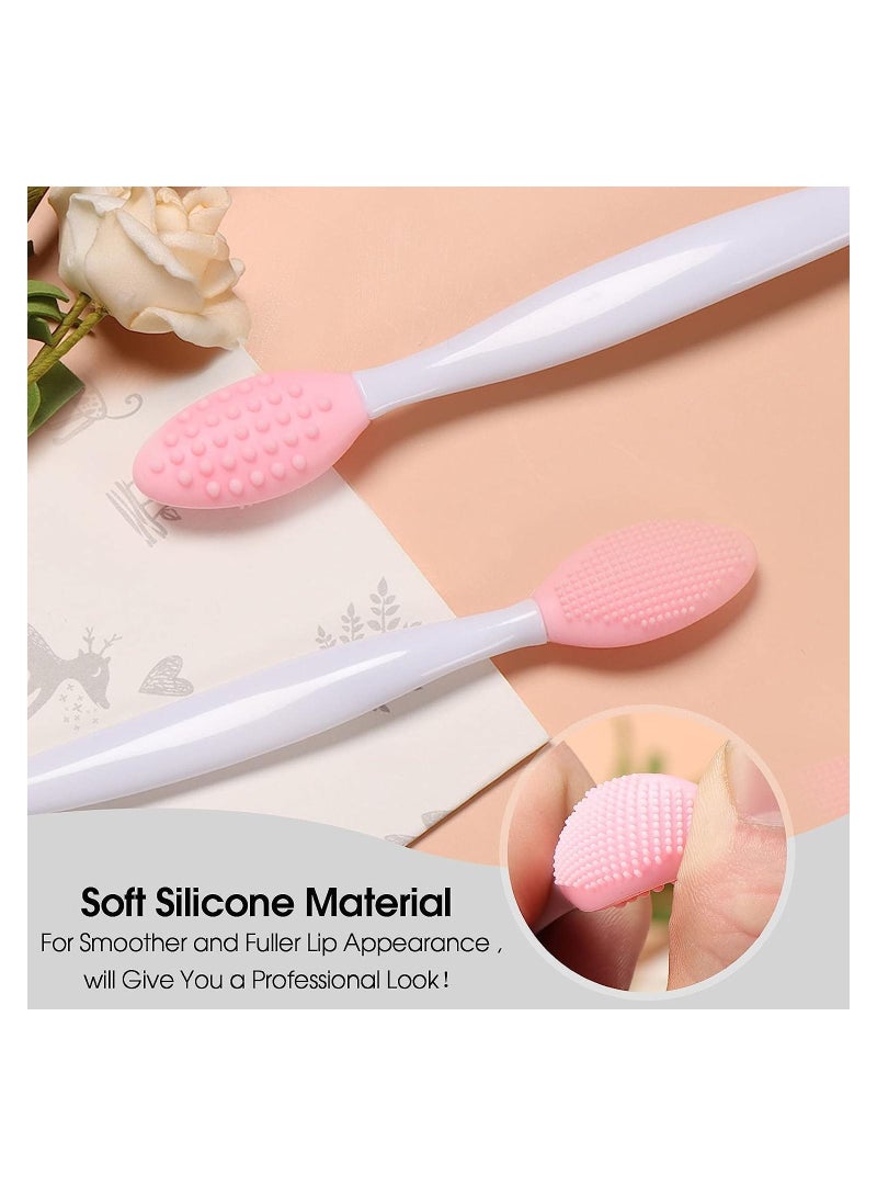 ORiTi Lip Scrub Brush Silicone Lip Brush Exfoliating Double Sided Lip Scrubber Tool - Image 3