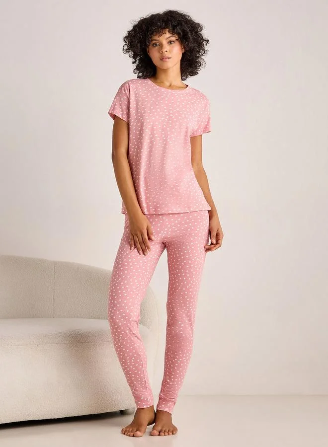 Splash FAV Pyjama Set Printed T shirt & Pyjama