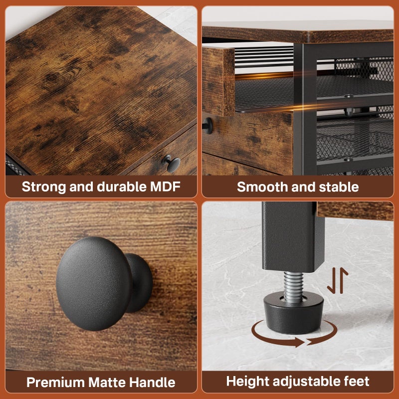 Plaviya Coffee Pod Holder for Countertop, 3 Tier K Cup Holder Drawer, Coffee Bar Organizer 60 Coffee Pods Storage Organizer with Sliding Drawer for Coffee Station - Image 5