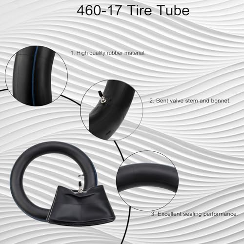 AWSZH 460-17 Tire Inner Tube 130/70-17 130/80-17 140/70-17 140/80-17 Heavy Duty Tube TR4 Straight Valve Stem Compatible with KLR250 1985-2005 KL250 1980-2001 XL350R 1984-1985 XT250 1980-1984 (1Pc) - Image 2