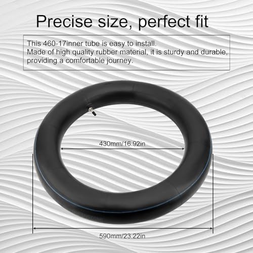 AWSZH 460-17 Tire Inner Tube 130/70-17 130/80-17 140/70-17 140/80-17 Heavy Duty Tube TR4 Straight Valve Stem Compatible with KLR250 1985-2005 KL250 1980-2001 XL350R 1984-1985 XT250 1980-1984 (1Pc) - Image 5