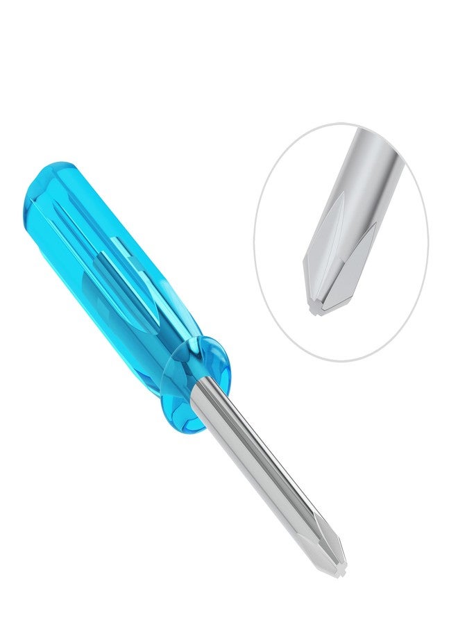 FOCMKEAS 10PCS Mini Phillips Screwdriver, 3mm Cross Head with Blue Non-slip Handle for Small Appliances, 1.77"(45mm) Total Length, Non-magnetic - Image 4