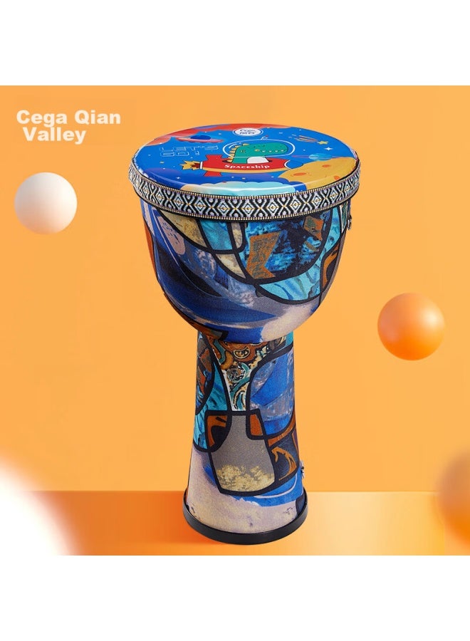 Cega African Drum, Children's Large 10 Lightweight Hand Drum, Kindergarten Student Beginner Percussion Instrument, Children's Holiday Gift - Image 1