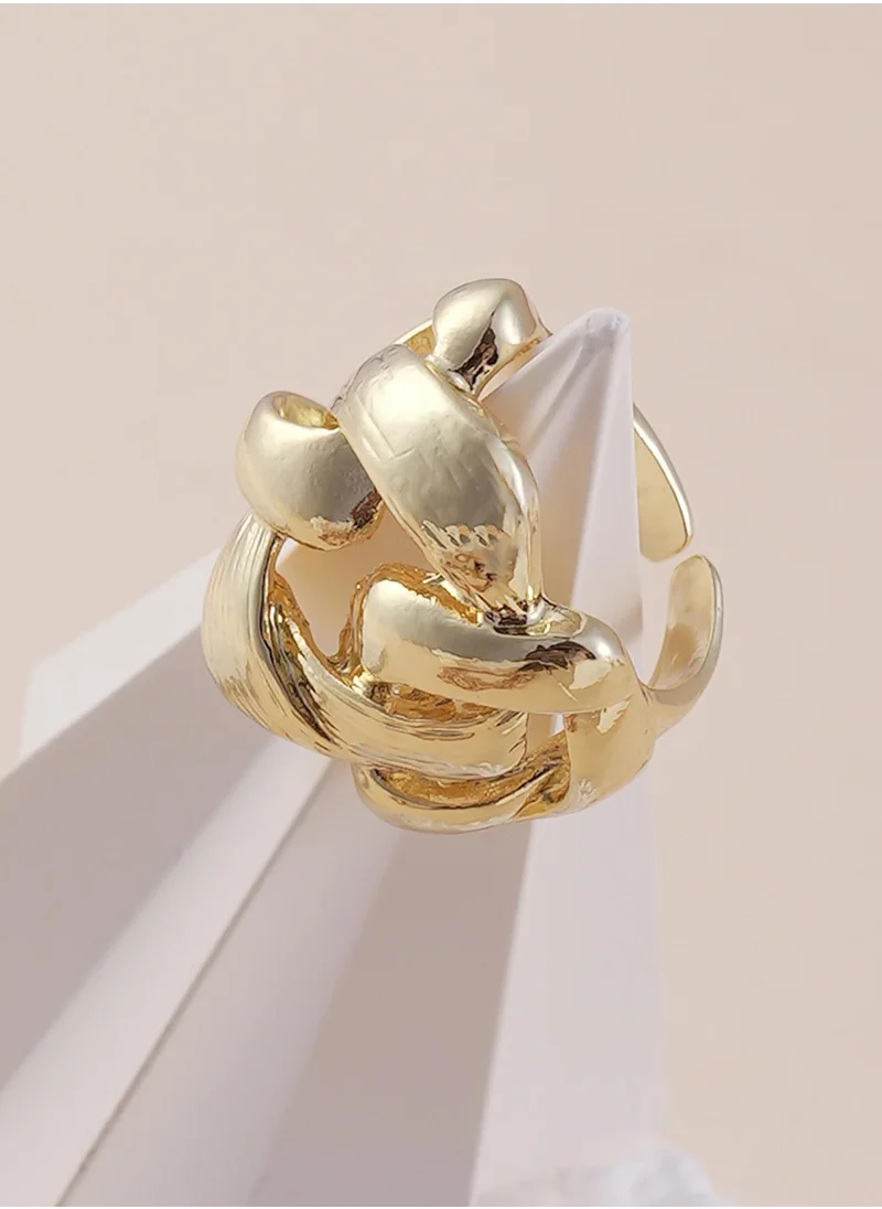 SOHI Adjustable Contemporary Finger Ring