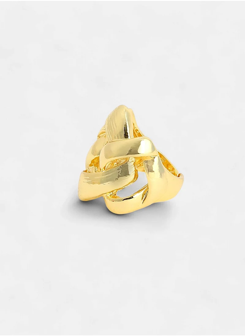 SOHI Adjustable Contemporary Finger Ring