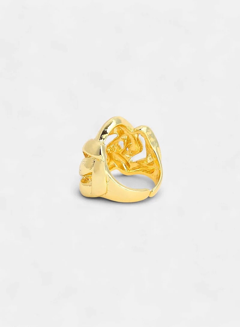 SOHI Adjustable Contemporary Artificial Finger Ring Jewellery