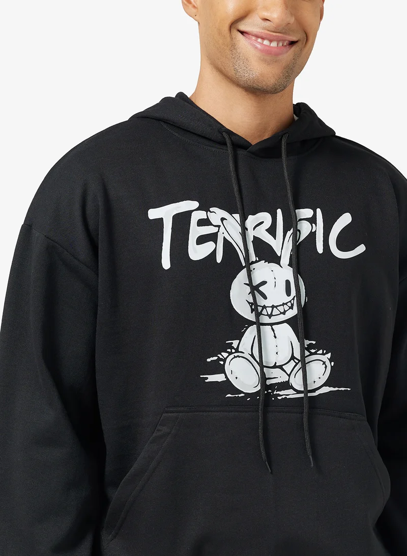 سفنتي فايف Front Graphic Hoodie