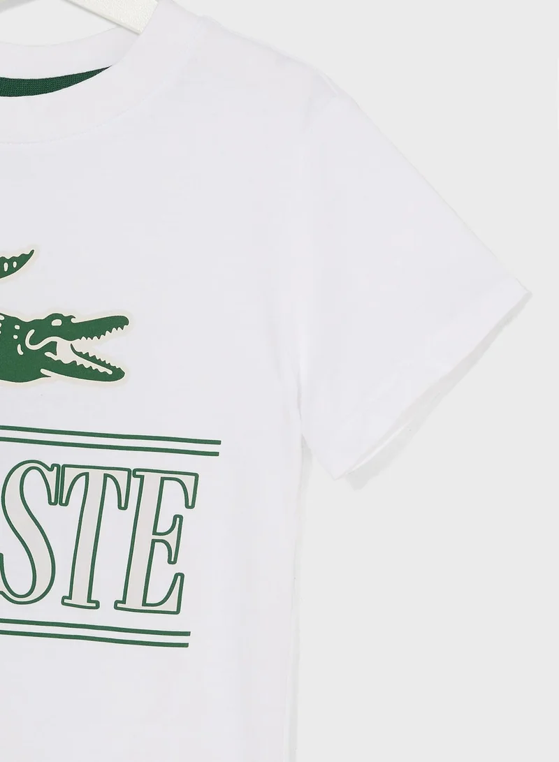LACOSTE Kids Logo T-Shirt