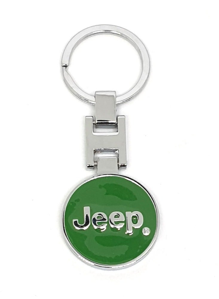 Jeep Zinc Alloy Metal 3D Logo Keychain For Jeep - Image 1