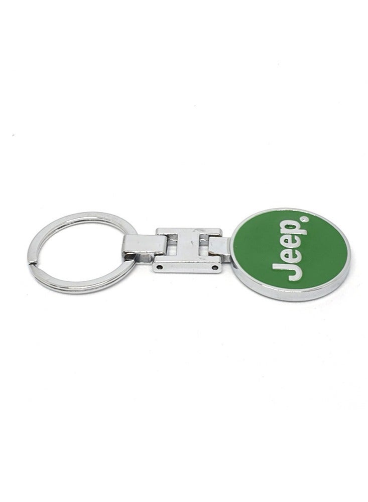 Jeep Zinc Alloy Metal 3D Logo Keychain For Jeep - Image 2