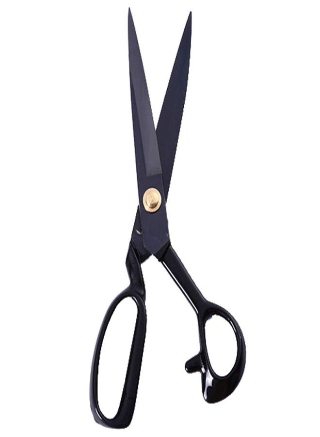 LNKA Sewing Scissors for Fabric Black - Professional Heavy Duty Industrial Strength High Carbon Steel Shears for Leather Paper Sewing Craft Home Office Artists Students Tailors Dressmakers (11 Inch) - Image 3