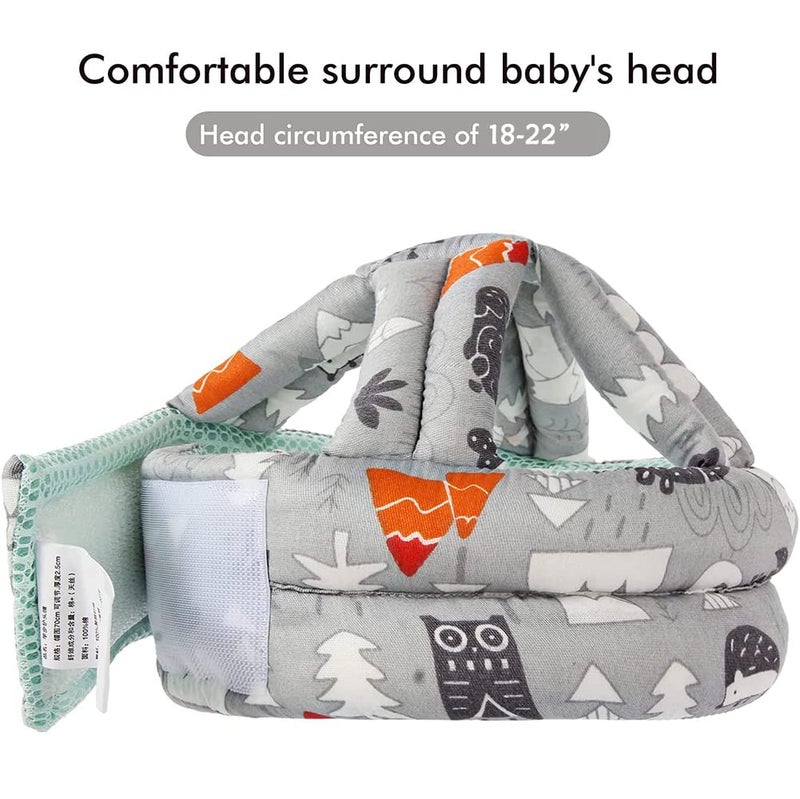 iCookii Toddler Walking Helmet Head Protector for Baby Walking No Bumps Safety Head Protective Hat Head Cushion Cap Breathable Child Safety Helmet for Running Walking Crawling - Image 2