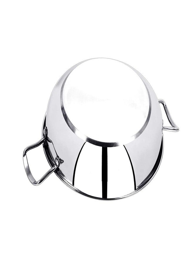 Bartan Star Stainless Steel Induction Bottom Kadhai with Lid - 1000ml & 2000ml - Image 3