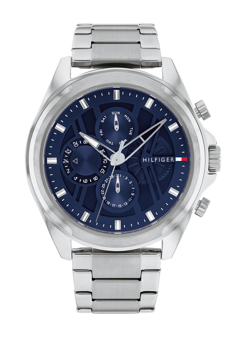 TOMMY HILFIGER TOMMY HILFIGER ROUND ANALOG MEN'S NAVY CASE WATCH - 1710656  - Image 1