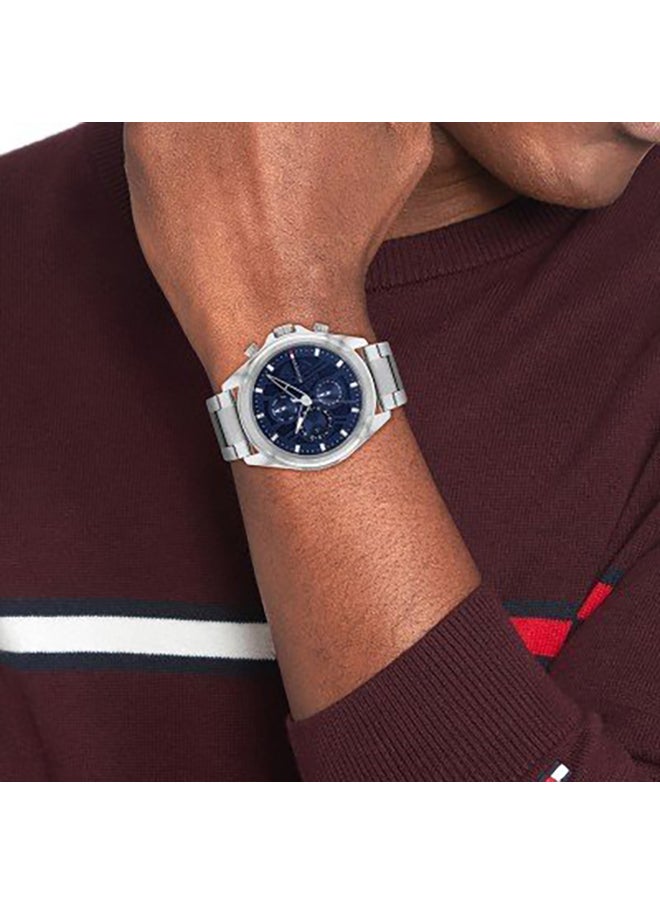 TOMMY HILFIGER TOMMY HILFIGER ROUND ANALOG MEN'S NAVY CASE WATCH - 1710656  - Image 3