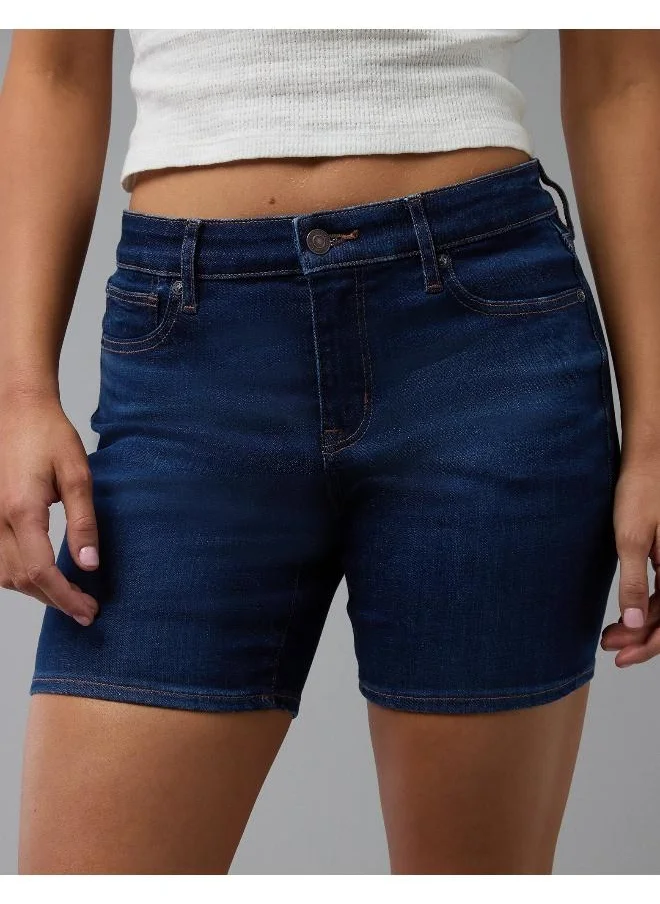 American Eagle AE Next Level High-Waisted Skinny Bermuda Denim Short