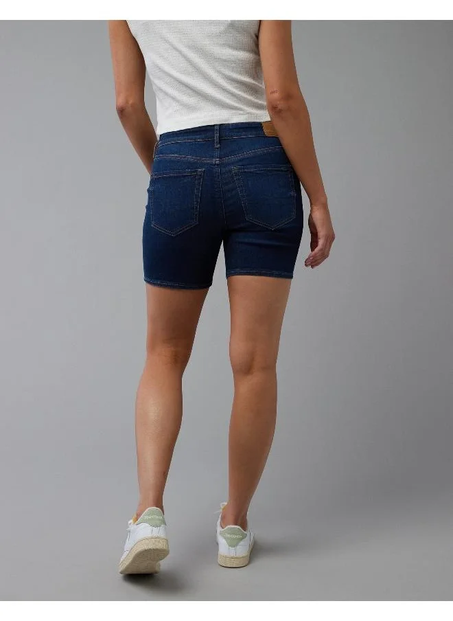 American Eagle AE Next Level High-Waisted Skinny Bermuda Denim Short