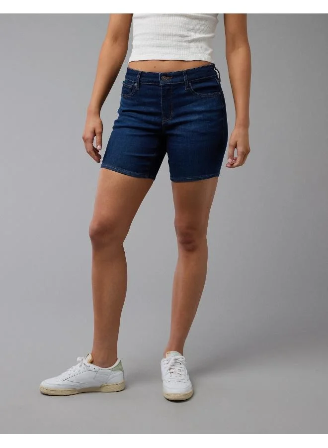American Eagle AE Next Level High-Waisted Skinny Bermuda Denim Short