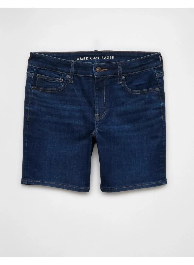 American Eagle AE Next Level High-Waisted Skinny Bermuda Denim Short