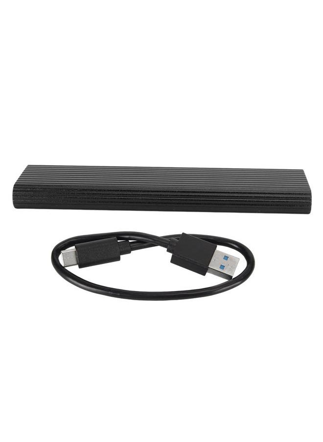 Thoraya M.2 NGFF Portable SSD Portable Metal Mobile Hard Drive USB3.1 Type-C High Speed Mobile Hard Drive Black 1TB  - Image 1