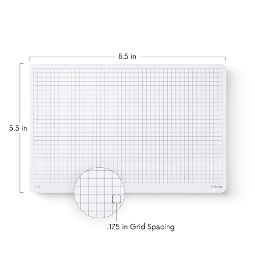 Notsu Graph Desk Notepad 2 Pack | Minimalist Graphing Memo Mouse Pads with Premium Thick Paper, Small 5.5" x 8.5" - Image 2