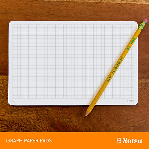 Notsu Graph Desk Notepad 2 Pack | Minimalist Graphing Memo Mouse Pads with Premium Thick Paper, Small 5.5" x 8.5" - Image 4