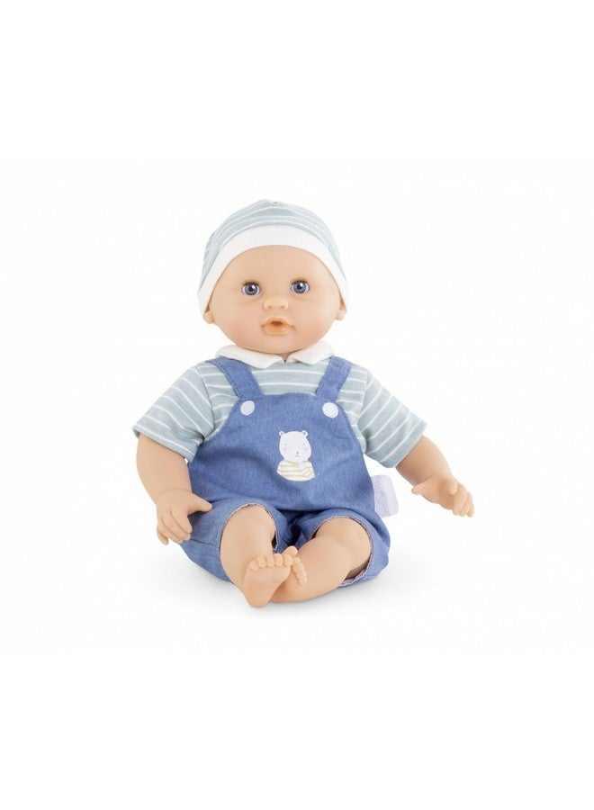 Corolle دمية بيبي كالن مايل بوي - دمية ذات جسم ناعم 12" مع زي أزرق، عيون نائمة تفتح وتغلق، برائحة الفانيليا، مجموعة مونسير بوبون للأعمار من 18 شهرًا وما فوق - Image 1