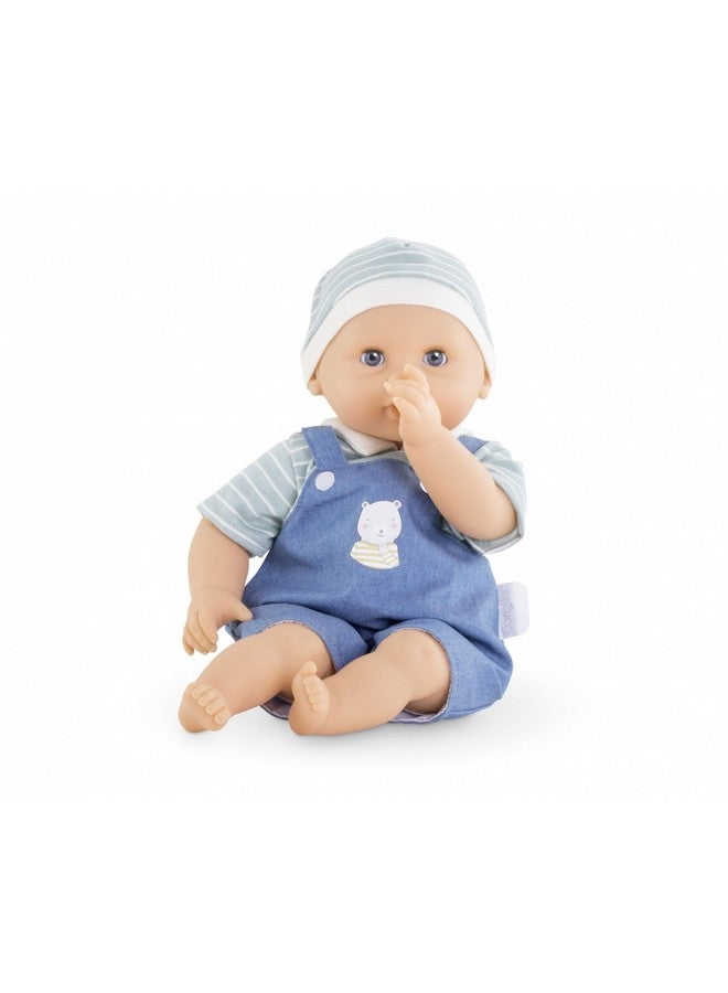 Corolle دمية بيبي كالن مايل بوي - دمية ذات جسم ناعم 12" مع زي أزرق، عيون نائمة تفتح وتغلق، برائحة الفانيليا، مجموعة مونسير بوبون للأعمار من 18 شهرًا وما فوق - Image 2