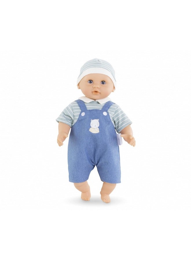 Corolle دمية بيبي كالن مايل بوي - دمية ذات جسم ناعم 12" مع زي أزرق، عيون نائمة تفتح وتغلق، برائحة الفانيليا، مجموعة مونسير بوبون للأعمار من 18 شهرًا وما فوق - Image 3