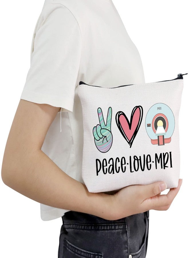POFULL MRI Tech Gift Radiology Gift Peace Love MRI Cosmetic Bag Rad Tech Gift (MRI bag) - Image 5