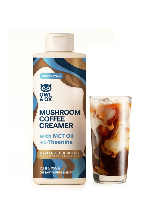 Owl & Ox Mct Oil Mushroom Coffee Cream by | L Theanine, Nootropic, Vegan, Sugar Free, Dairy Free, Adaptogens, Plant Based & Keto Compatible, Flavor - Image 1