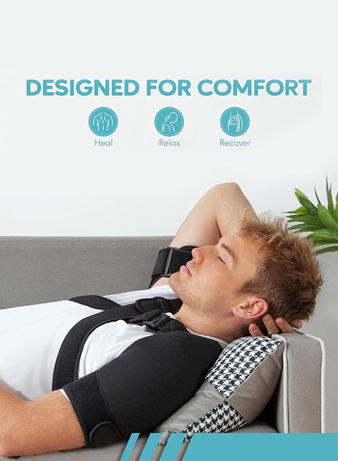 Polish'D Double Shoulder Support Shoulder Wrap Protector Shoulder Strap Brace, Adjustable Shoulder Support Brace, Shoulder Support for Pain Relief & Injury Preventio for Men and Women - Image 4
