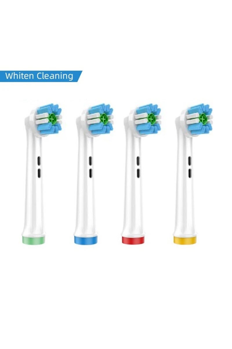 EB18-X 4PCS Dupont Bristle Electric Toothbrush Heads Whiten Teeth/Daily Clean/Precison Cleaning/Soft
