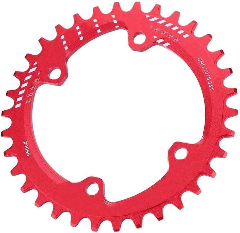 woobles Bike Chainring, Single Speed Chain Ring BCD 96MM Narrow Wide Chainring Single Chain Ring 32T 34T 36T 38T - Image 2