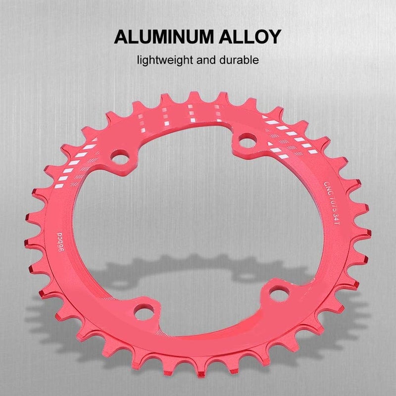 woobles Bike Chainring, Single Speed Chain Ring BCD 96MM Narrow Wide Chainring Single Chain Ring 32T 34T 36T 38T - Image 5