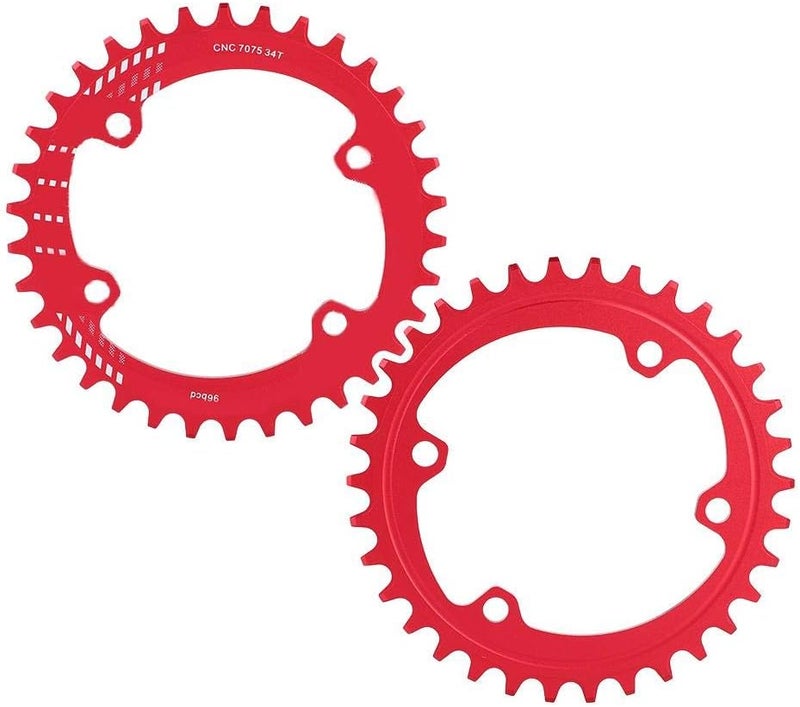 woobles Bike Chainring, Single Speed Chain Ring BCD 96MM Narrow Wide Chainring Single Chain Ring 32T 34T 36T 38T - Image 4