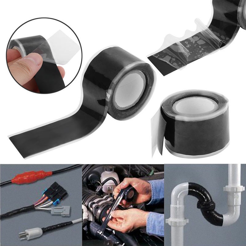 Waterproof And Anti-Electric High Temperature Resistant Silicone Self-Adhesive Tape Water Pipe Repair Wire Connection Car Household Self-Adhesive Silicone Tape - Image 2