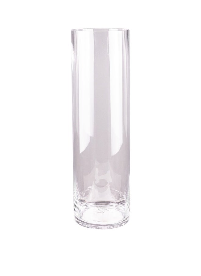 Gulf Flowers - Gulf Flowers Transparent Glass Cylinder Vase – 15cm x 50cm Tall Clear Glass Vase for Long-Stem Flowers, Pampas, Events & Home Décor Arrangements - Image 1