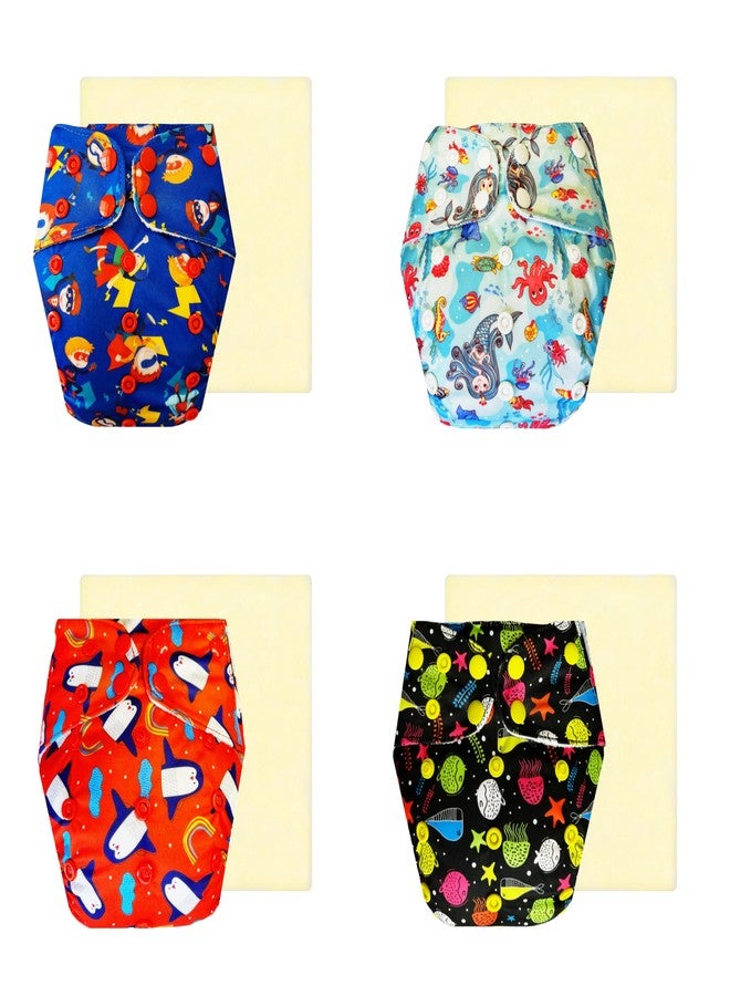 حفاضات دمبلدو إيليت القماشية مع ماصة سحرية (عبوة من 4) | شعور بالجفاف والراحة | مانعة للتسرب | سريعة الجفاف | مصممة من قبل الأمهات | من 3 أشهر إلى 3 سنوات | للجنسين - Image 1
