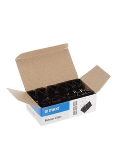 Maxi 144-Piece Binder Clip 25mm Size Black  - Image 2