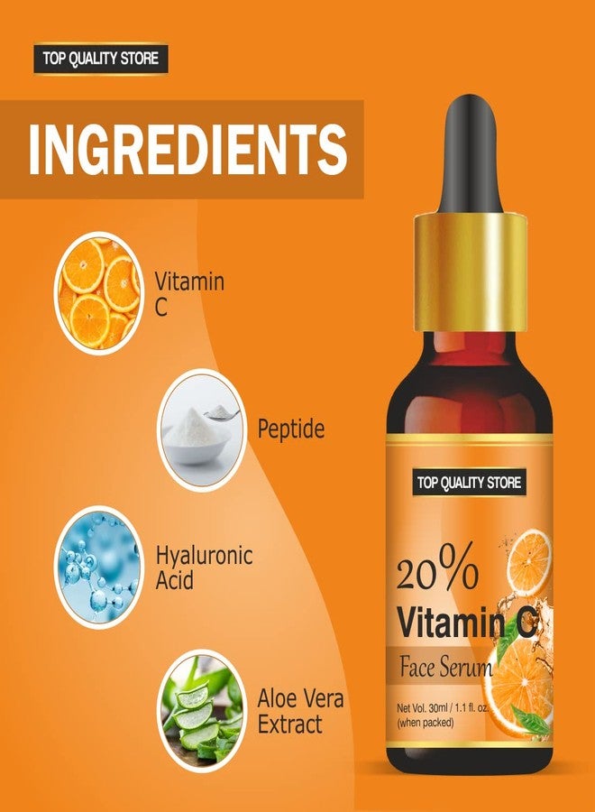 TQS 20% Vitamin C Fairness Serum and Kumkumadi Face Cream Set, 30ml Serum with Kesar and Licorice Cream, 50g - Image 3