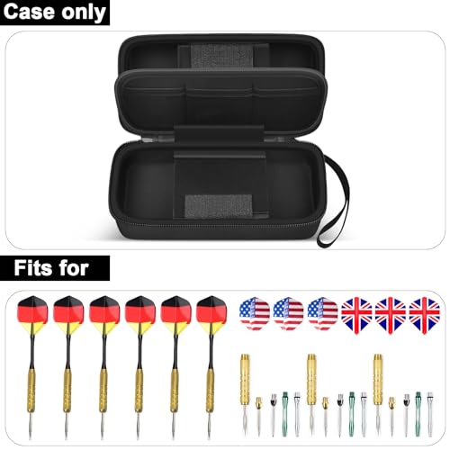 GWCASE Case for 6 Steel and Soft Tip Darts, Darts Carrying Storage Holder Fits for Dart Tips, Shafts and Flights and Extra Accessories (Box Only) - Image 2